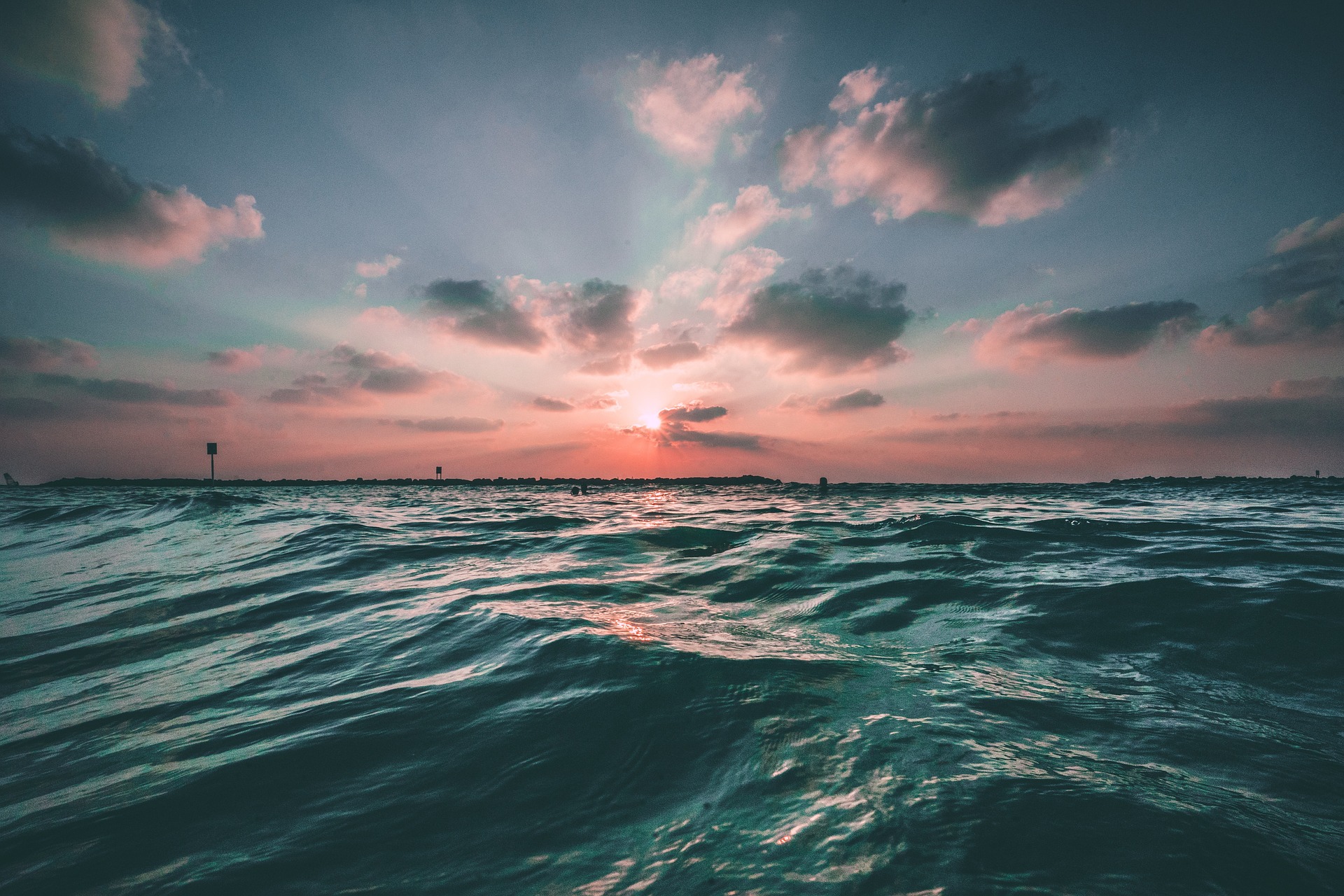 ocean and sunlight