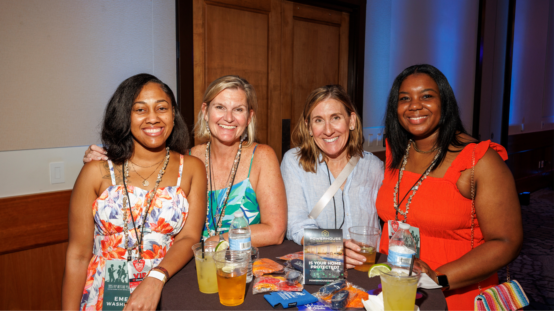 A group of women enjoy the VIP party at the LOCASH concert at the Westin 