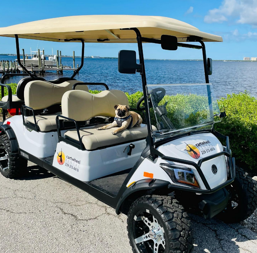 golf cart from Cartwheel Rentals