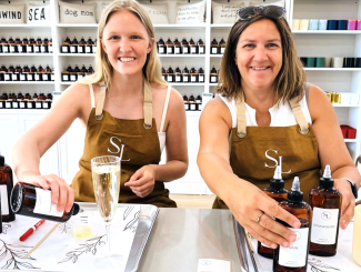 ladies making a candle