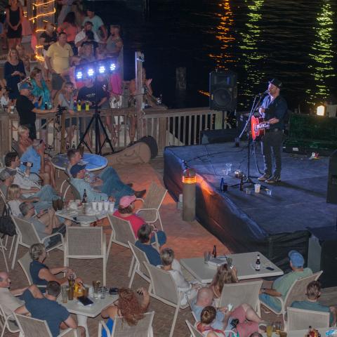 Kristian Bush performs at Nervous Nellies on Fort Myers Beach. 