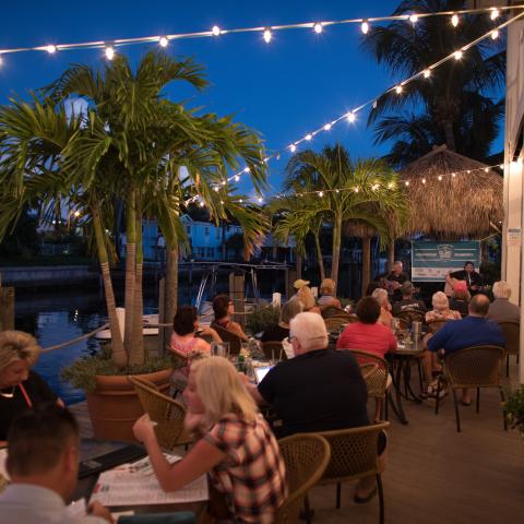 A patio waterside performance on Fort Myers Beach