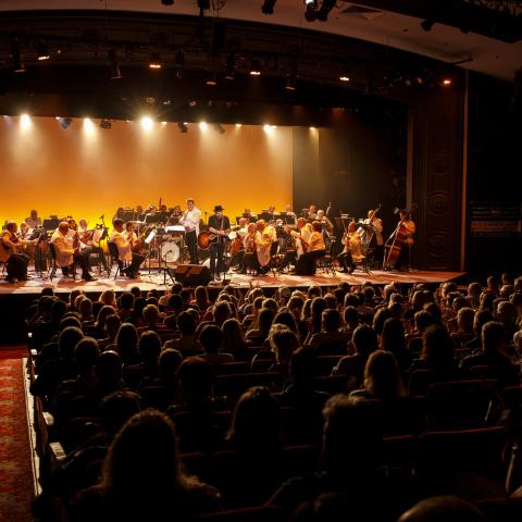 Kristian Bush performs at FL REP with the Gulf Coast Symphony